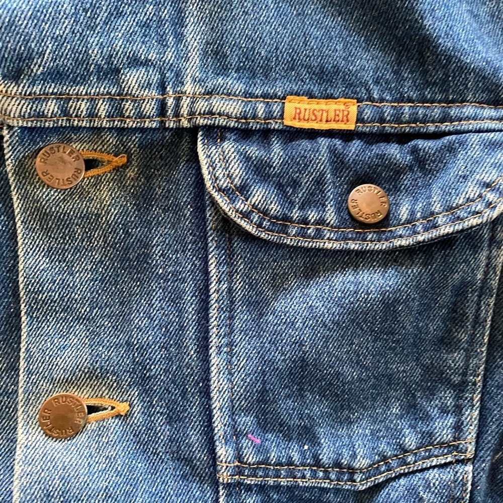 VINTAGE Rustler Jean Jacket - Picture 2 of 11